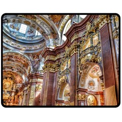 Baroque Church Collegiate Church Double Sided Fleece Blanket (medium)  by Nexatart