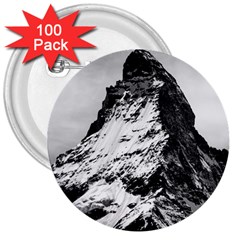 Matterhorn Switzerland Mountain 3  Buttons (100 Pack)  by Nexatart