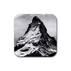 Matterhorn Switzerland Mountain Rubber Coaster (square)  by Nexatart