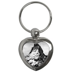 Matterhorn Switzerland Mountain Key Chains (heart)  by Nexatart