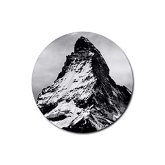 Matterhorn Switzerland Mountain Rubber Round Coaster (4 Pack)  by Nexatart