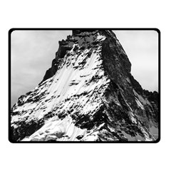 Matterhorn Switzerland Mountain Fleece Blanket (small) by Nexatart