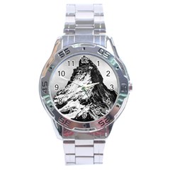 Matterhorn Switzerland Mountain Stainless Steel Analogue Watch by Nexatart