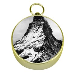 Matterhorn Switzerland Mountain Gold Compasses by Nexatart