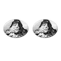 Matterhorn Switzerland Mountain Cufflinks (oval) by Nexatart