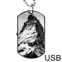 Matterhorn Switzerland Mountain Dog Tag Usb Flash (one Side) by Nexatart