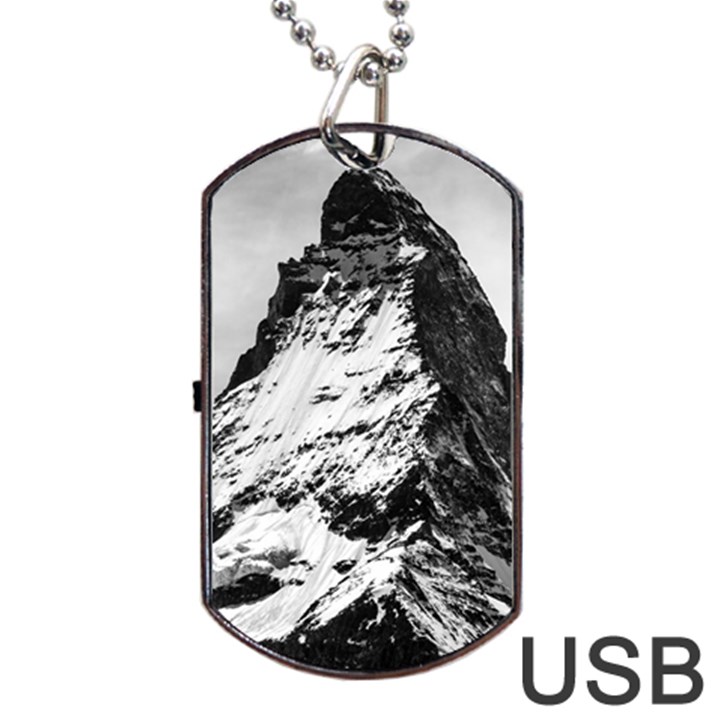 Matterhorn Switzerland Mountain Dog Tag USB Flash (Two Sides)