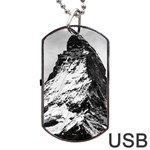 Matterhorn Switzerland Mountain Dog Tag USB Flash (Two Sides) Back