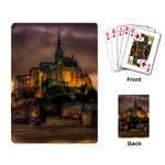 Mont St Michel Sunset Island Church Playing Card Back