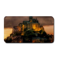 Mont St Michel Sunset Island Church Medium Bar Mats by Nexatart