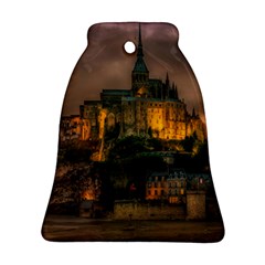 Mont St Michel Sunset Island Church Bell Ornament (two Sides) by Nexatart