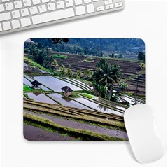 Rice Terrace Rice Fields Large Mousepads by Nexatart