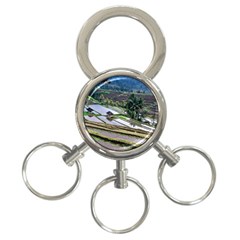 Rice Terrace Rice Fields 3-ring Key Chains by Nexatart