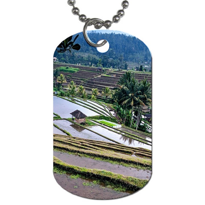 Rice Terrace Rice Fields Dog Tag (Two Sides)