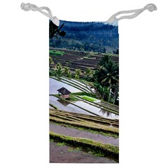 Rice Terrace Rice Fields Jewelry Bag by Nexatart