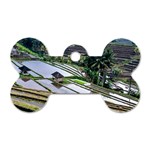 Rice Terrace Rice Fields Dog Tag Bone (Two Sides) Front