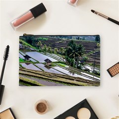 Rice Terrace Rice Fields Cosmetic Bag (medium)  by Nexatart