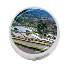 Rice Terrace Rice Fields 4-port Usb Hub (one Side) by Nexatart