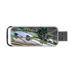 Rice Terrace Rice Fields Portable Usb Flash (one Side) by Nexatart