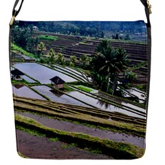 Rice Terrace Rice Fields Flap Messenger Bag (s) by Nexatart