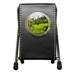 Rice Terrace Terraces Pen Holder Desk Clocks by Nexatart