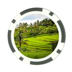 Rice Terrace Terraces Poker Chip Card Guard by Nexatart