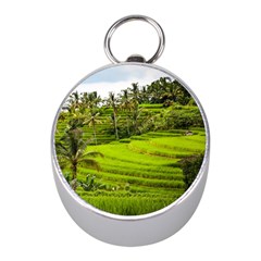 Rice Terrace Terraces Mini Silver Compasses by Nexatart