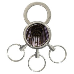 Sainte Chapelle Paris Stained Glass 3-ring Key Chains by Nexatart