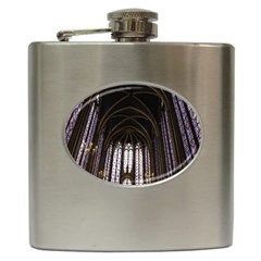 Sainte Chapelle Paris Stained Glass Hip Flask (6 Oz) by Nexatart