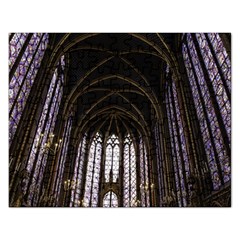 Sainte Chapelle Paris Stained Glass Rectangular Jigsaw Puzzl by Nexatart