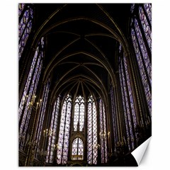 Sainte Chapelle Paris Stained Glass Canvas 11  X 14   by Nexatart