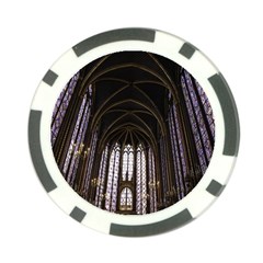 Sainte Chapelle Paris Stained Glass Poker Chip Card Guard (10 Pack) by Nexatart