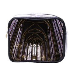 Sainte Chapelle Paris Stained Glass Mini Toiletries Bags by Nexatart