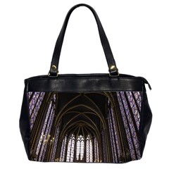 Sainte Chapelle Paris Stained Glass Office Handbags (2 Sides)  by Nexatart