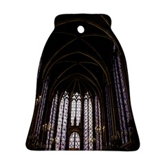 Sainte Chapelle Paris Stained Glass Bell Ornament (two Sides) by Nexatart