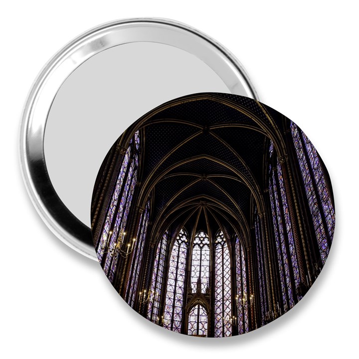 Sainte Chapelle Paris Stained Glass 3  Handbag Mirrors