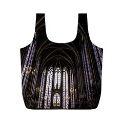 Sainte Chapelle Paris Stained Glass Full Print Recycle Bags (m)  by Nexatart