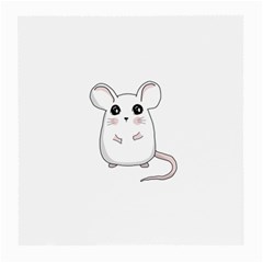 Cute Mouse Medium Glasses Cloth by Valentinaart