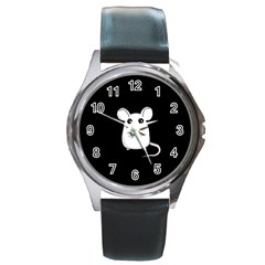 Cute Mouse Round Metal Watch