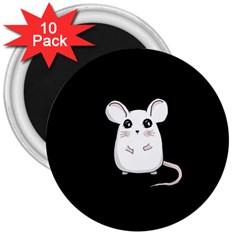 Cute Mouse 3  Magnets (10 pack) 