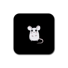 Cute Mouse Rubber Coaster (Square) 