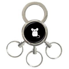 Cute Mouse 3-Ring Key Chains