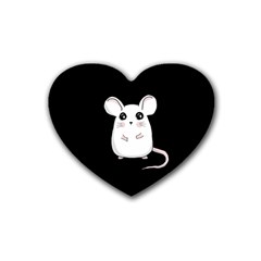 Cute Mouse Heart Coaster (4 pack) 