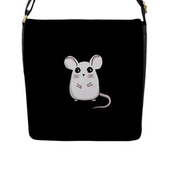 Cute Mouse Flap Messenger Bag (l)  by Valentinaart