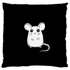 Cute Mouse Large Flano Cushion Case (One Side)