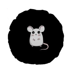 Cute Mouse Standard 15  Premium Flano Round Cushions