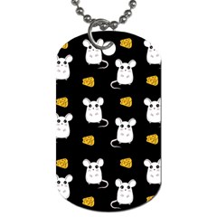 Cute Mouse Pattern Dog Tag (two Sides) by Valentinaart