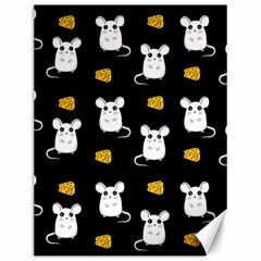 Cute Mouse Pattern Canvas 12  X 16   by Valentinaart