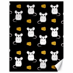 Cute Mouse Pattern Canvas 18  X 24   by Valentinaart