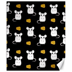 Cute Mouse Pattern Canvas 20  X 24   by Valentinaart